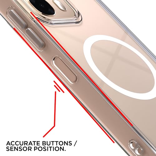 Image of Amazon Basics Back Cover for Oppo A6 Pro 5G Mag-Safe Shockproof PC + TPU Protective Case Magnetic Support Bumper Case (Transparent Mag-Safe)