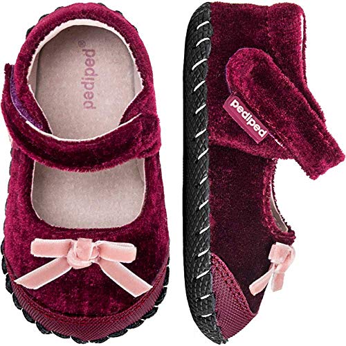 pediped Baby-Girl's Originals Louisa Crib Shoe, Burgundy, 18-24 M...