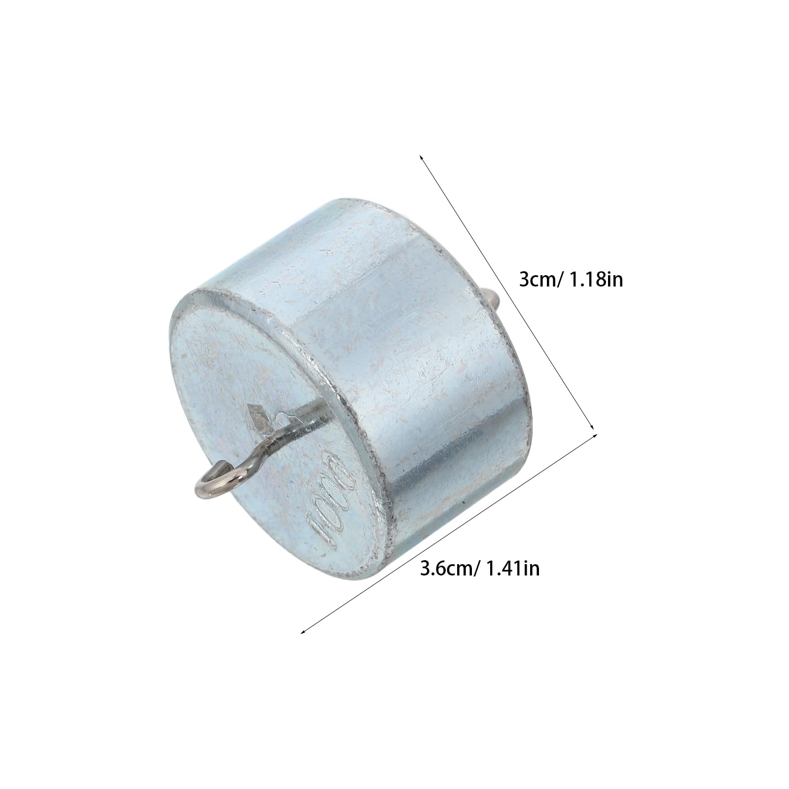 Cabilock Set di Pesi di Calibrazione 100g con Ganci 6 Pezzi in Ferro Argento per Esperimenti Scientifici e Laboratori di Fisica, Materiale Robusto e Regolazione Versatile