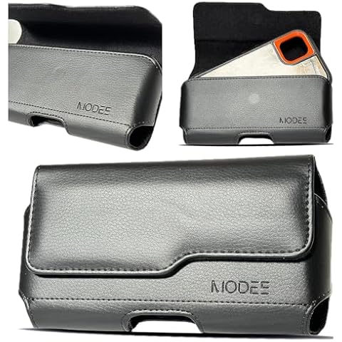 iPhone 8 Plus Holster, iPhone 7 Plus holster, PU Leather Holster Pouch Case with Belt Clip, Leather ID Wallet Case for Apple iPhone 8 Plus / iPhone 7 Plus (Fits with OtterBox/Lifeproof/Thick Case) Cover