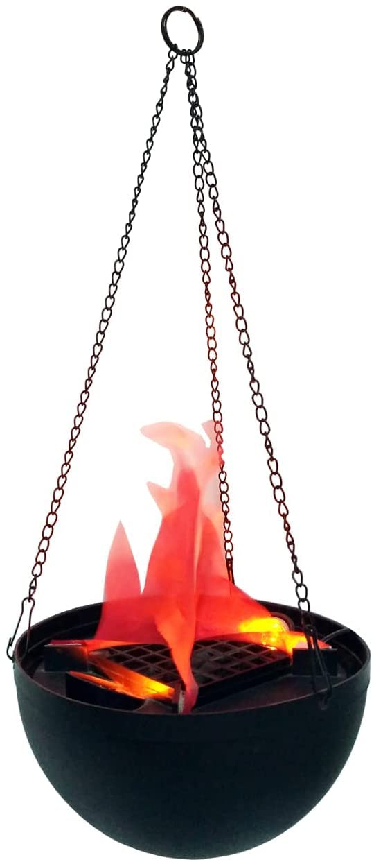 Prescent Led Artificial Fire Hanging Lamp with Real Fire Flame Effect for Indoor and Outdoor Decoration