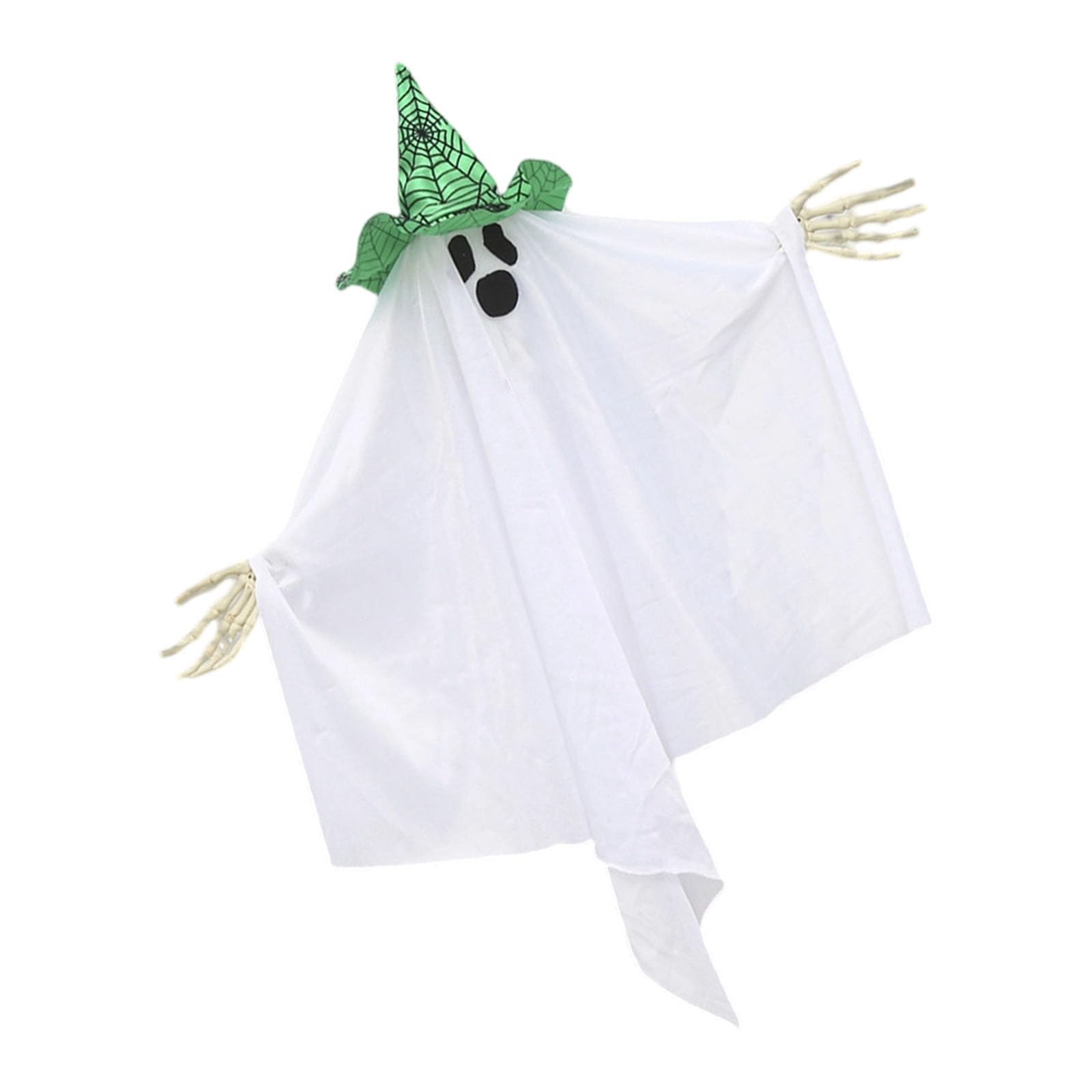 carotoe Halloween Ghosty Ornament with Skeleton Hand for Party Decoration Indoor and Outdoor Haunting Hanging Ghosty Terrifying Halloween Party Hanging Ornament Horror Decoration
