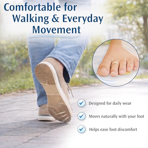 Image of PediFix Felt Toe Crest Cushion with Loop for Hammer Toe Support Large Left, 3 Pack