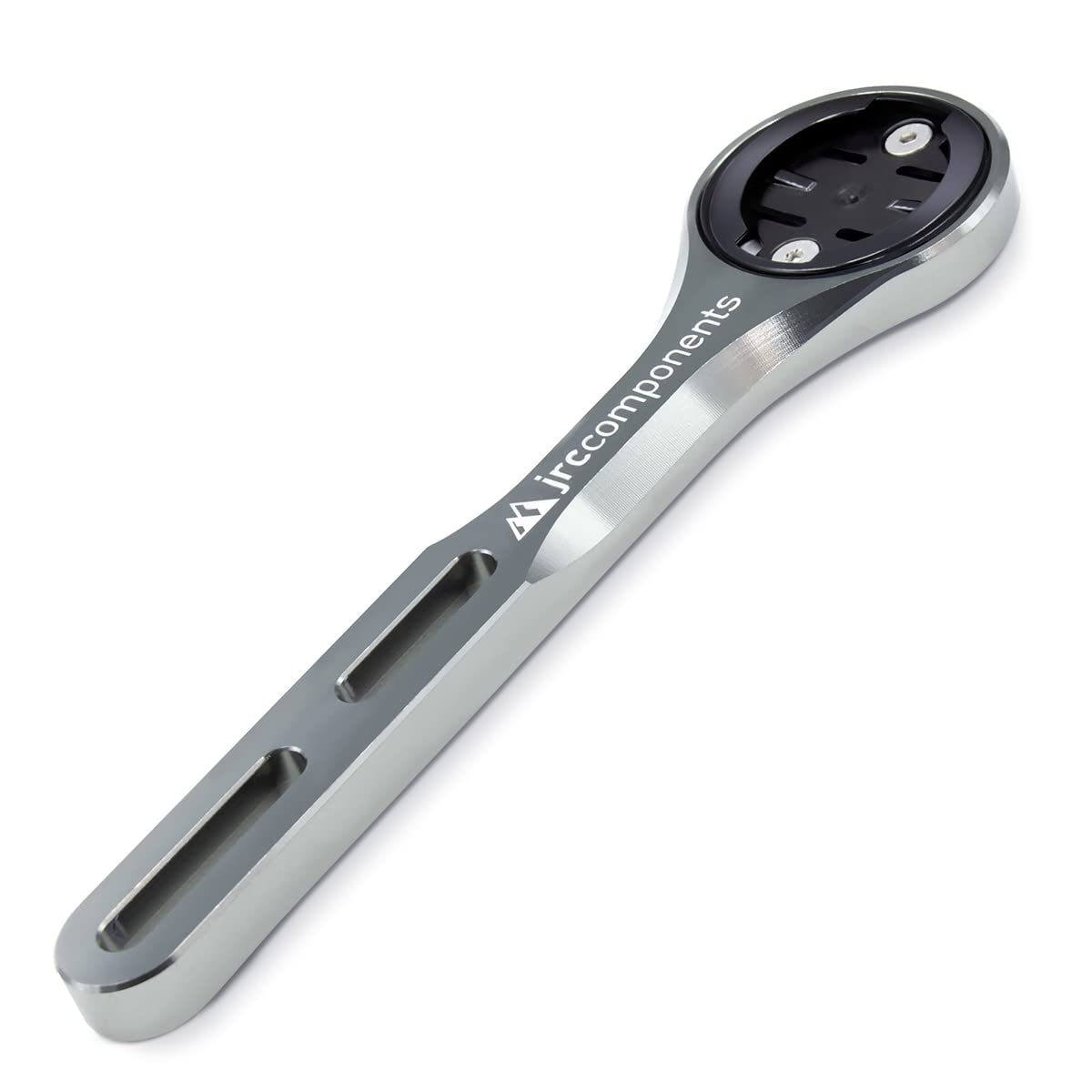 JRC ComponentsAmplitude Underbar Computer Mount for Road & Gravel Bikes | Compatible with Garmin Edge Computers | Lightweight Aero Handlebar Mount for Bicycles (Gunmetal)