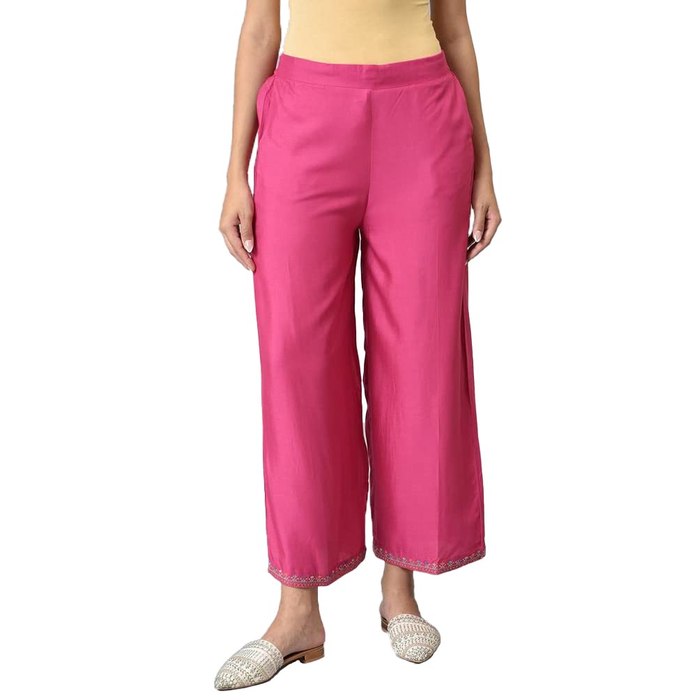 w for woman Women's Mid Rise Regular Fit Pants-picture-18
