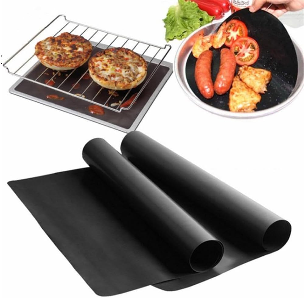 Pack of 10 Versatile Baking Mat High Temp Resistance Oil-proof Paper Cloth Non Stick Coating Baking Tray Paper for Home
