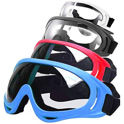Fstop Labs 4 Packs Safety Goggles Glasses with Wind Resistance and Protection Perfect for Nerf Foam Blasters Guns N-Strike Elite Series Cover