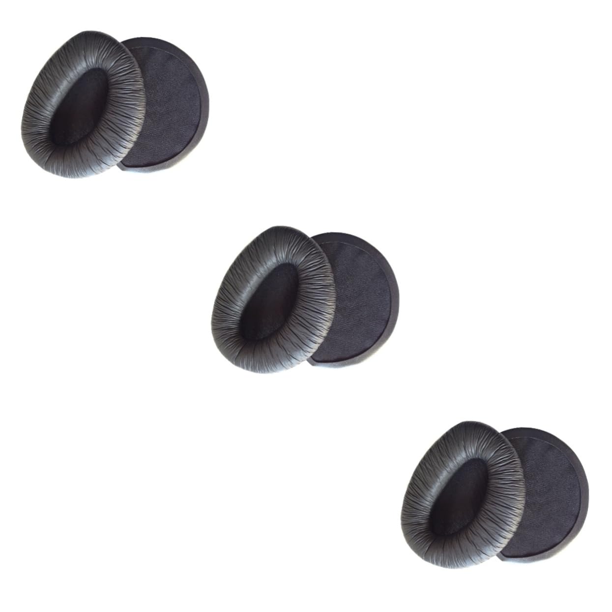 jojofuny 3pezzi Cuscinetti Auricolari Ricambio Per Cuffie Pu e Confortevoli e Compatibili Migliorano La Performance Dei Bassi