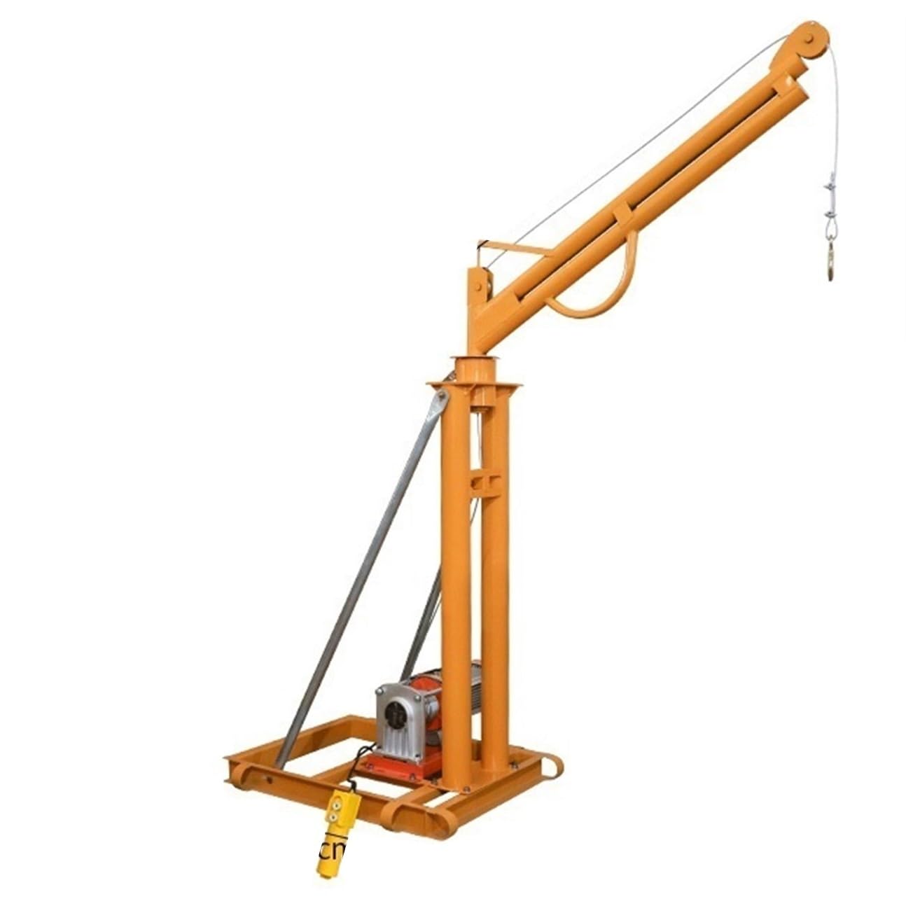 Lifting Cranes For Construction Site Decoration, Small Household Hoists + Bracket for Outdoor Indoor Loading JIYAMI'EN EL (Color : 500kg 30m 220V 2Pillar)
