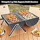 Doppelseitiger Holzkohlegrill Tragbarer, Tragbarer Holzkohlegrill Klappbarer, Doppe Grillfläche für Outdoor Barbeque, Kleiner für Grillen & Braten, für Outdoor Camping Picknick
