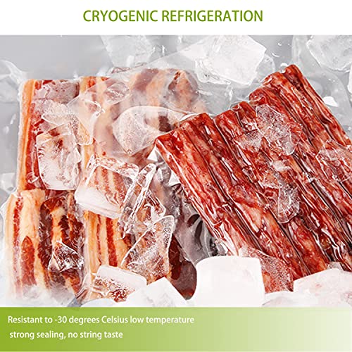Zly 100 Pcs Transparent Vacuum Sealer Bags,8'' X 12'' Food Sealable Bag,Heavy Duty Commercial Grade Bpa Free, For Food Save，Smell-Proof,Puncture Prevention,Resizable #TOP4