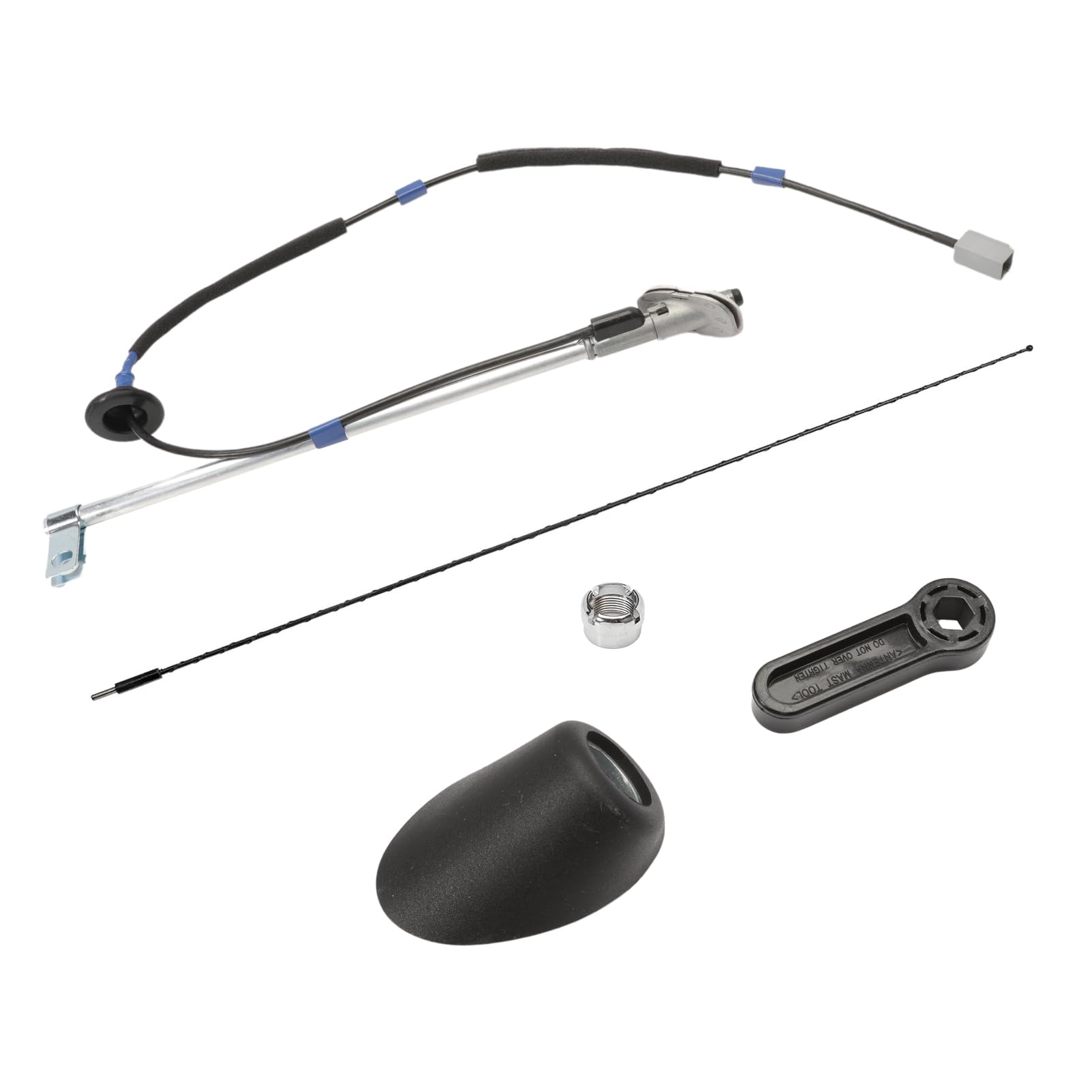 Antenna Kit Assembly Manual Type with Antenna Ornament Nut Base Fits for Tacoma 2005-2015 Replaces 86300-04070 86309-04110 86396-04040