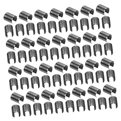 GLSTOY Tassel Clamp Hooks 100pcs Metal Rope Fastener Leather Rope Clips DIY Jewelry Making Supplies