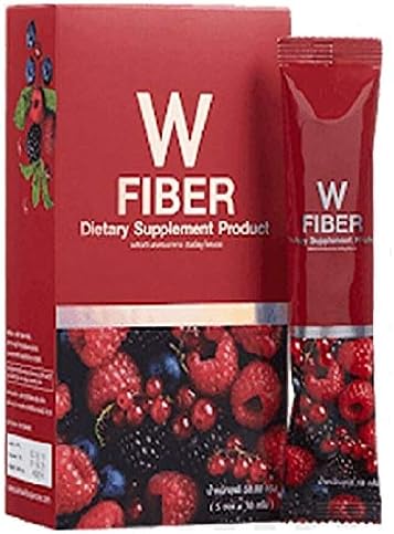 Wink White W Fiber Supplement Detox Instant Slim Weight Control Loss Reduce Belly,1 Box (5 Sachet x 10g)