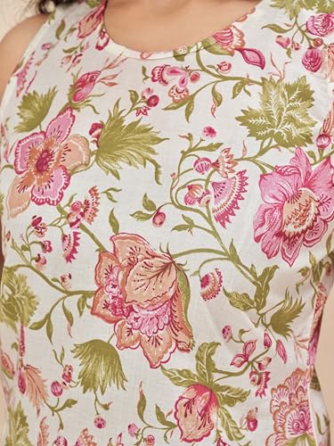 Image of Womanista Women Printed Cotton Kurta Set for Woman | Jaipur Coord Set | Farshi Salwar Suit