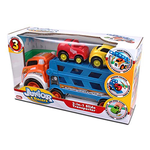 Image of NKOK Junior Racers Free Wheel 2-in-1 Slide Transporter w / 2 Vehicles