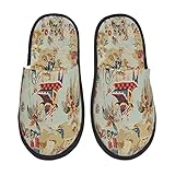 💕Unisex Sizing : M (taille 36-40), L (taille 41-45).Convient à la fois aux hommes et aux femmes.La taille des chaussures de maison et la conception à bout fermé le rendent approprié pour la plupart des types de pieds.