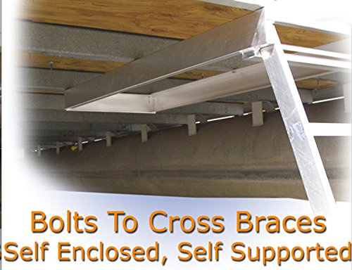 Recpro Marine Pontoon Boat 5 Step Extra Long Under Deck Mount Self Storing Ladder Al-Udl5 #TOP3