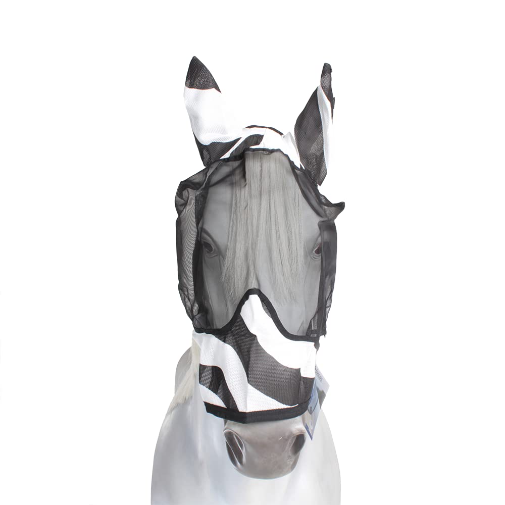 Bucas Buzz-Off Zebra Mask & Ears - Zebra