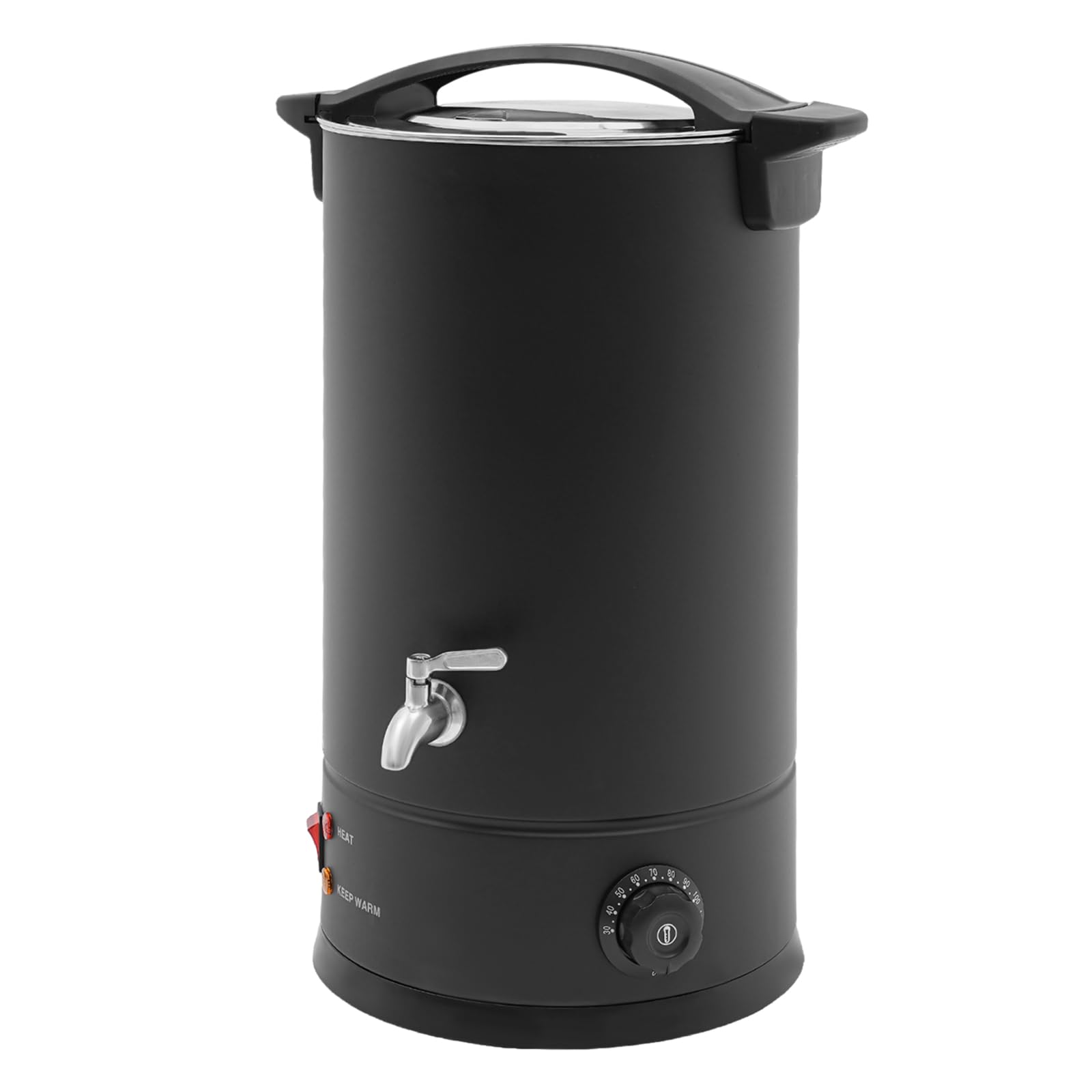 Fundidor de cera para velas, olla de cera de 15 l, olla de fusión de cera de doble pared, eléctrico, temperatura ajustable, con modo de aislamiento térmico para hacer velas
