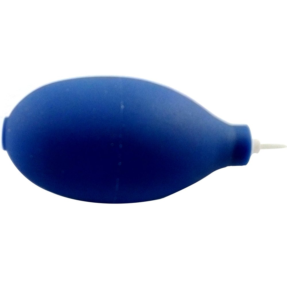 Blue Solder Sucker Cleaner Blowing Balloons to Phone Cameras Computer