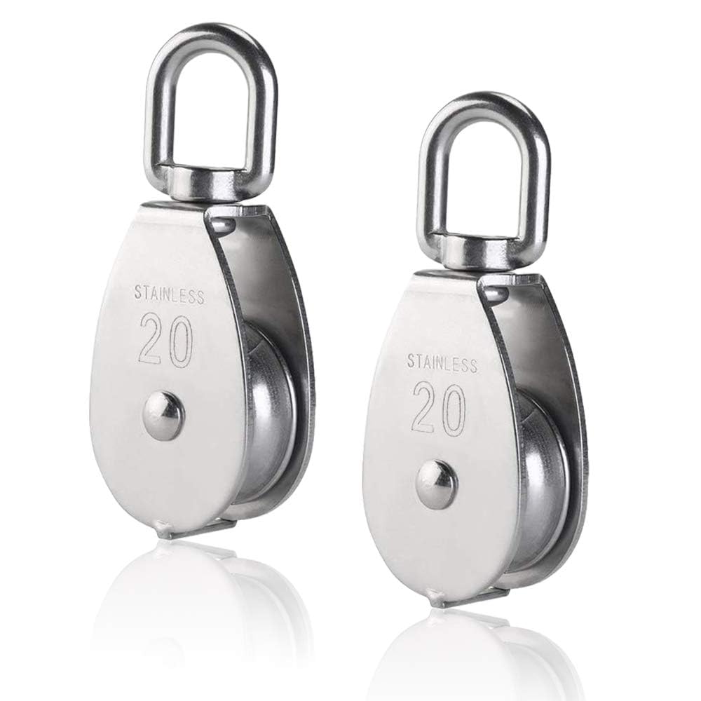 Polea Cuerda M20 Acero Inoxidable 304 Simple Elevación Fijas Exterior Carpas