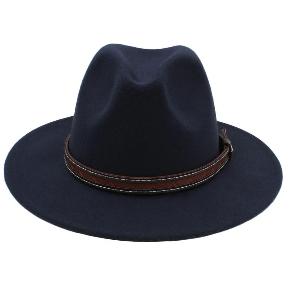 Mężczyźni kobiety wełniane kapelusze panamskie szerokie rondo czapki fedora kapelusz przeciwsłoneczny klasyczny retro impreza podróż styl uliczny