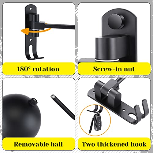 Motorcycle Helmet Racks Wall Mount Bike Helmet Holder With 2 Metal Hooks For Motorcycle Bike Coat Jacket Cap Wig Key(3 Pack) #TOP2