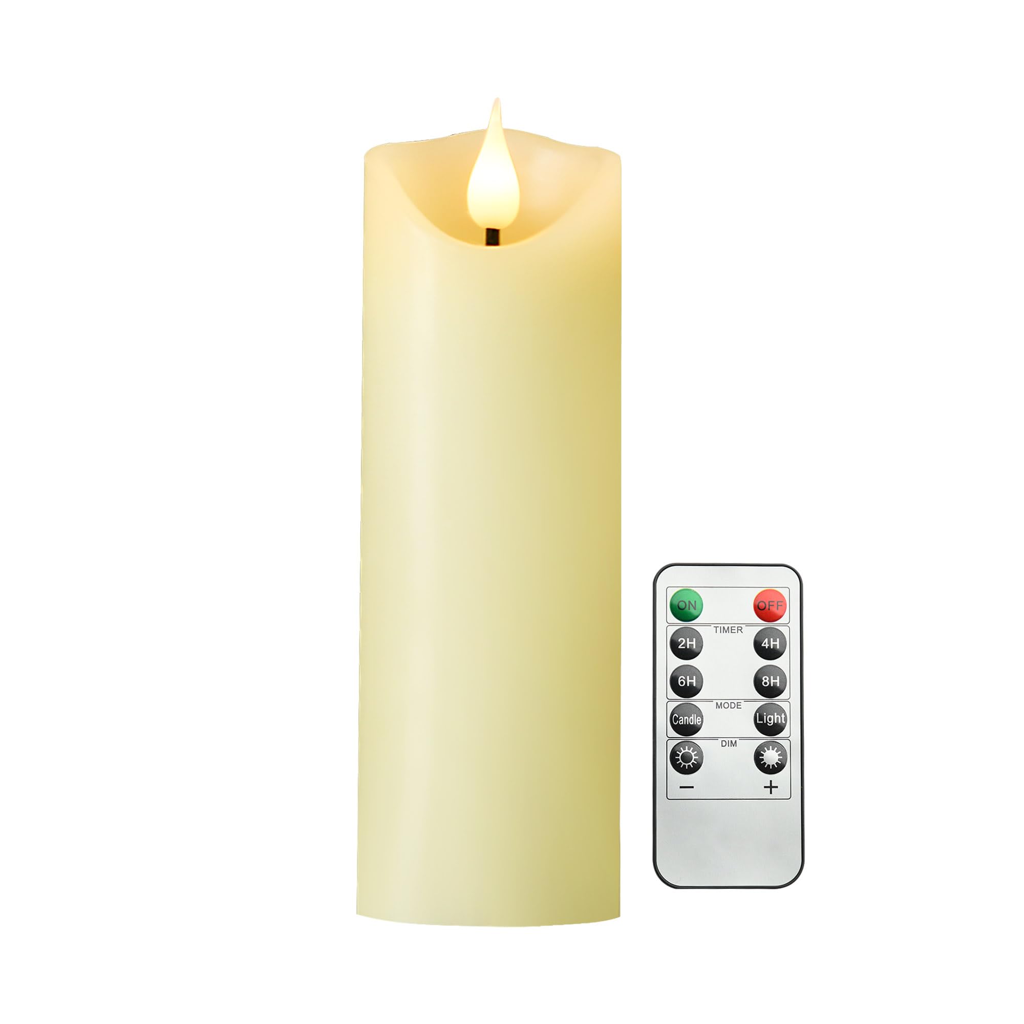 Candele LED A Batteria Senza Fiamma: Luci Pilastro Di Cera Reale Con Controllo Remoto Ed Oscillazioni Elettriche Per