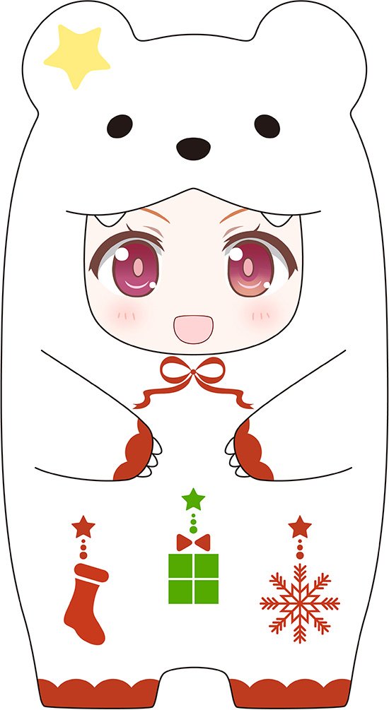 Good Smile Nendoroid More Face Parts Case (Christmas Polar Bear Version)