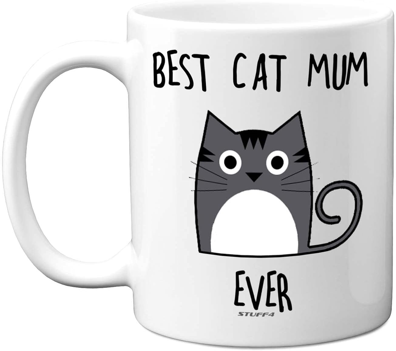 Best Cat Mum Ever Mug, 11oz Ceramic Dishwasher Safe Premium Mugs, Cat Gifts for Women, Cat Mug, Cute Mugs, Cat Gifts for Cat Lovers, Cat Woman, Crazy Cat Lady Gifts