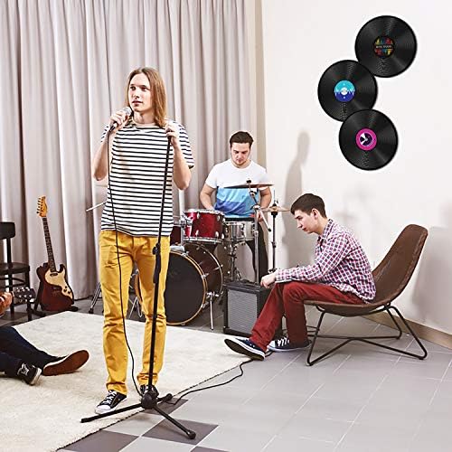 Yopyame 14PCS 1950's Rock and Roll Music Party Decoration, Paper Record Cutouts, Craft Room Aesthetic Decoration, Wall Decor Sign for 50's Theme Party Supply, Music Party Favor, Gift for Music Lover