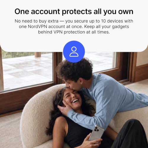 Image of NordVPN Standard, 10 Devices, 1-Year, VPN & Cybersecurity [Amazon Subscription]