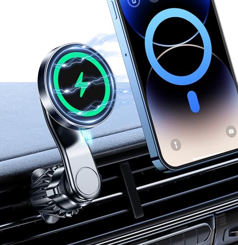 for Magsafe Car Mount Charger Wireless Car Charger Mount?Strong Magnets? Car Phone Holder Charger, Magsafe Charger Car Charger for iPhone 15 Pro Max Max Magsafe Car Charger 14 13 12 Plus MagSafe Case