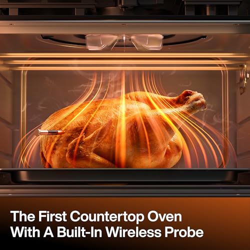 Typhur Sync Oven with Smart Wireless Meat Thermometer Probe, 12‑in‑1 Countertop Air Fryer Toaster Oven Combo, 360° Turbo Convection, Dehydrator, Recipes & 5 Accessories, Large 27QT, Stainless Steel - Image 4