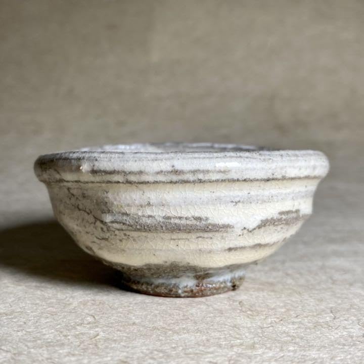 Karatsu Konobiki-shaped Guinomi, Karatsu Ware Guinomi, Pottery, Sake