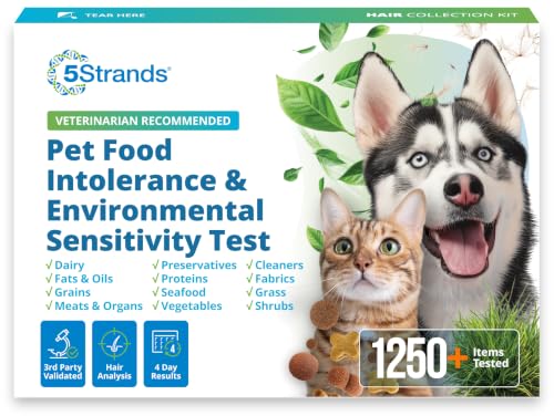 5Strands Pet Food & Environmental Sensitivity Test, 1250 Items Te...