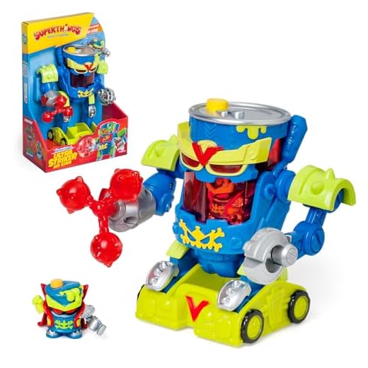 SUPERTHINGS – Ultra Striker Mr. King. Robot Ultra Striker de Mr. King de la Serie de TV “SuperThings Kazoom Power”. Contiene 1 Ultra Striker Robot, 1 Mr. King Exclusivo