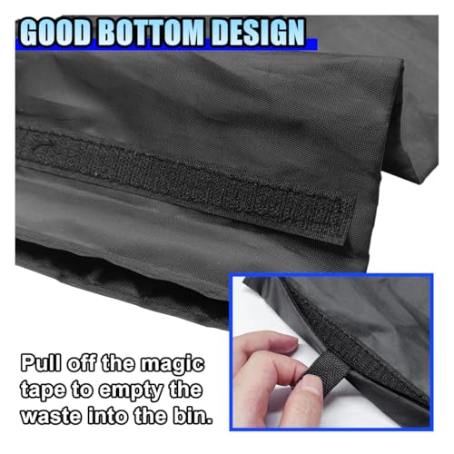 Image of 2PCS Hanging Car Garbage Bag for Back Seat - Universal Detachable Trash Bag Car Garbage Can with Elastic Opening, Washable Auto Trash Can Storage Bags for Outdoor Traveling & Home Use (2PCS)
