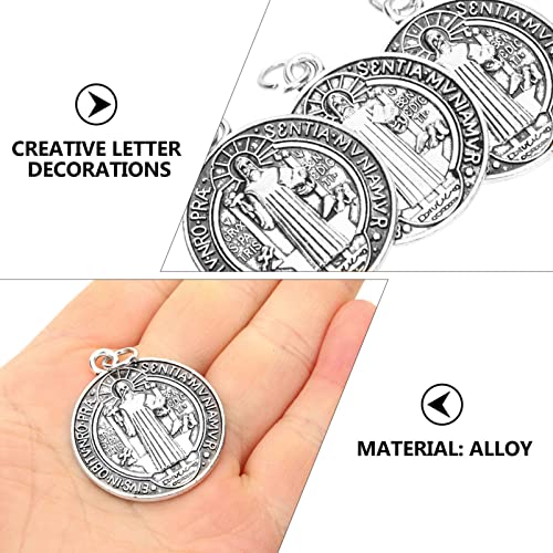 Medalla San Benito 12 Piezas Rosario Joyería DIY