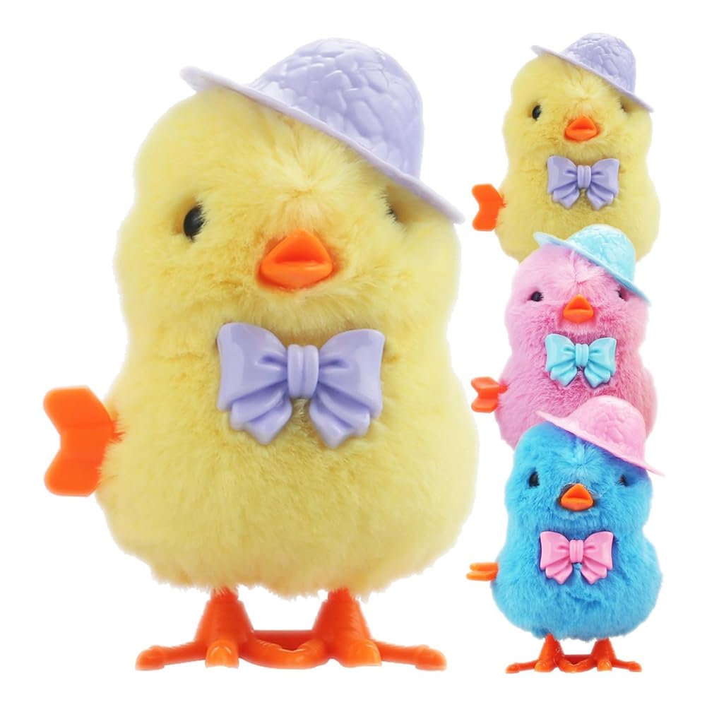 melairo Paquet de 4 en Peluche Sautant de Pâques pour Les Tout-Petits et Les Enfants, Sautillant pour Le Lapin de Pâques