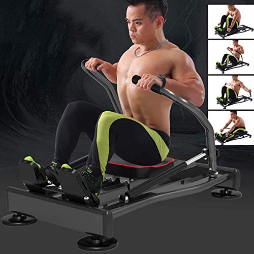 Image of Foldable Rowing Machines Ultra Silent Hydraulic Fitness Rowing Machine Rowing Machine for Indoor Kayak Rower with 4 Hydraulic Resistance Progress Tracking Suitable for Fitness Exercise
