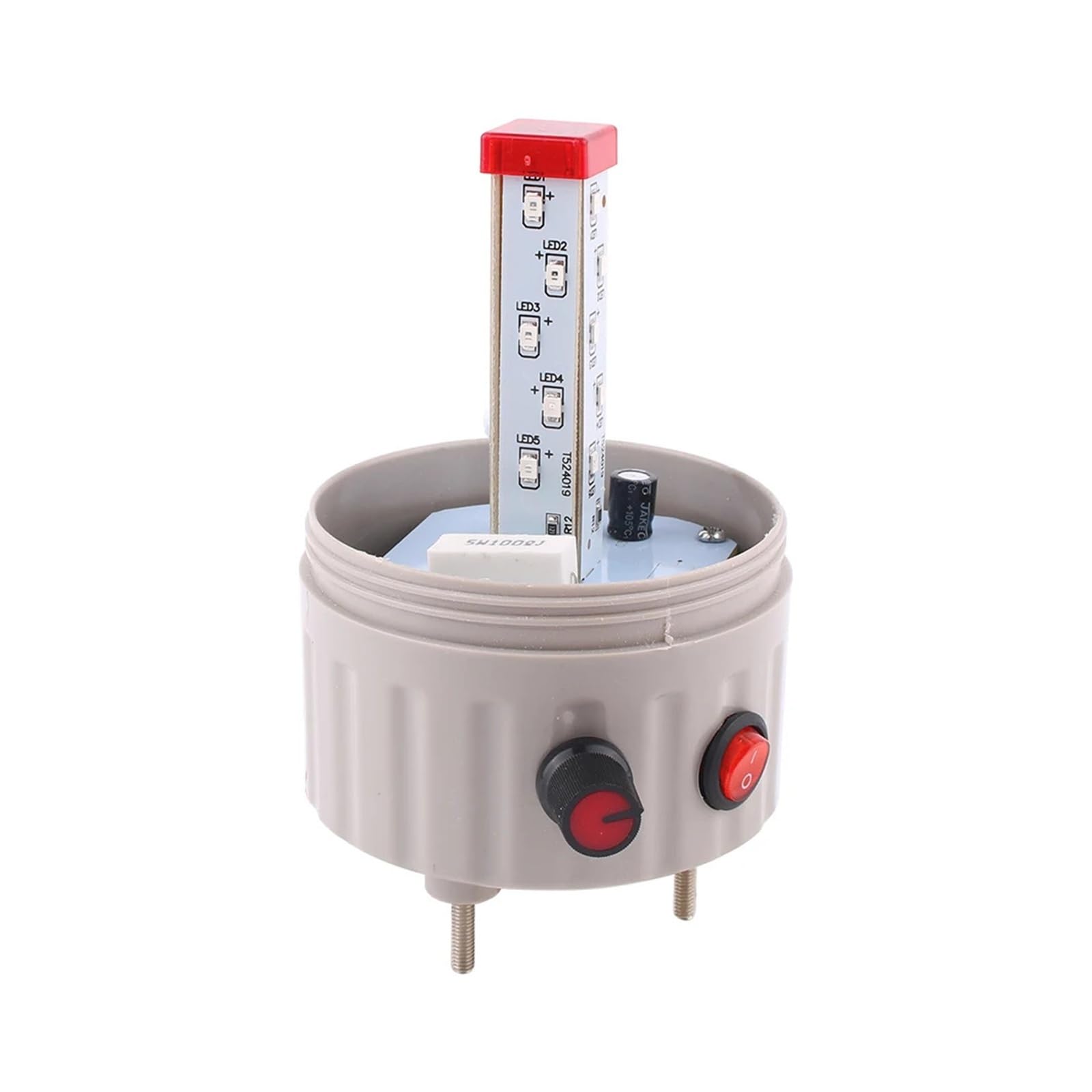 Przemysłowe światła ostrzegawcze 220 V, 24 V, światło włączane, czerwone, regulacja głośności, lampa alarmowa, obrotowa, migająca, lampa LED z dźwiękiem (12 V)
