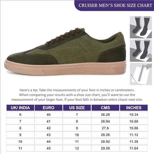 Image of Cruiser Mens 2533 Sneaker for Men | Lightweight & Comfortable | Stylish Lace-Up Casual Footwear with Cushioned Insole | Perfect for Versatile Outfits (2533)