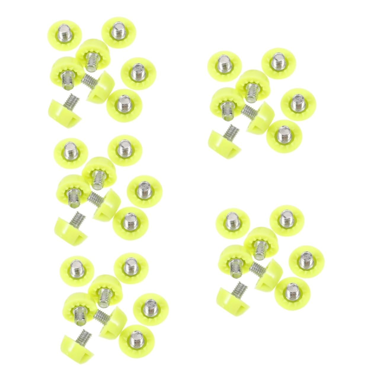 HANABASS 32pcs Replaceable Soccer Shoe Spikes Lightweight Sturdy Track Spikes for Sports Shoes Damage Design for Athletics Training Outdoor Activities Fluorescent