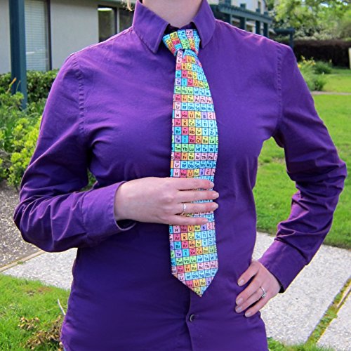 Cp Lab Safety Periodic Table Of Elements Chemistry Necktie, Rainbow Microfiber #TOP3