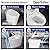 DeerValley Smart Toilet with Bidet Built In, Tankless Toilet with Heated Bidet Seat, Auto Flush, Warm Water & Dryer, Deodorization, and Remote Control