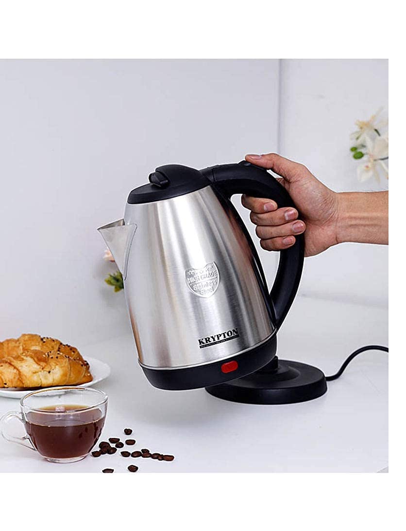 Basilica 2 Litre Kettle 1500-watts, Electric Kettle With Handle for Home & Office, Black