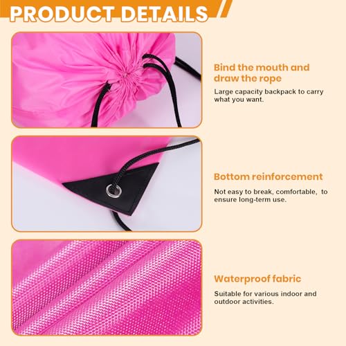 pack of 50 Custom Bags With Your Logo,Drawstring Backpacks Bulk String Bag,Great for Travelling, Gym and for Everyday Use (black)4