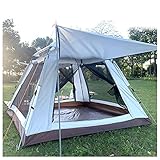 Blackout Tent 4 Personas Puertas Dobles y Cuatro Ventanas, Carpa Tipi Camping práctica Carpa de cúpula Resistente Ideal para Acampar en el jardín